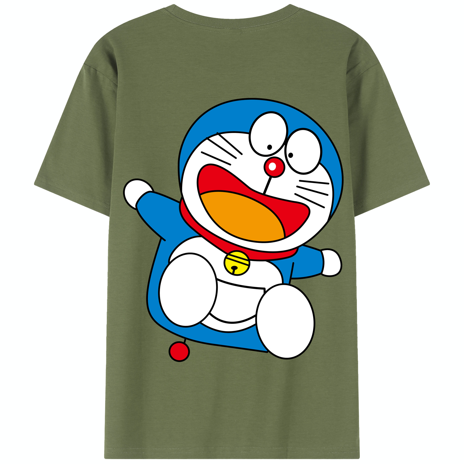 （画像用） ドラえもん Doraemon 綿100％半袖Tシャツ（背面プリント）